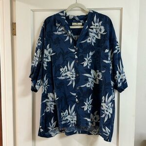 Tommy Bahama 100% Silk Camp Shirt.